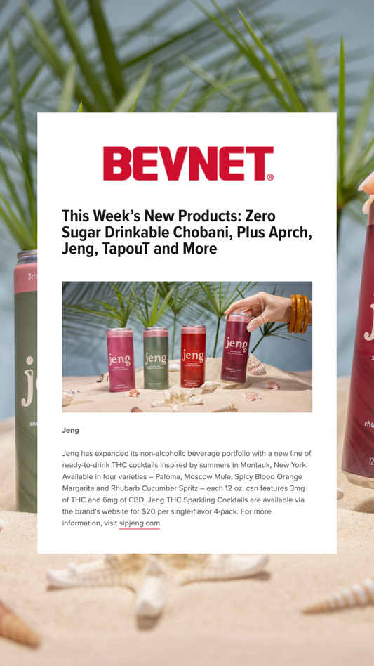 Jeng Featured in BEVNET's "This Week's New Products"