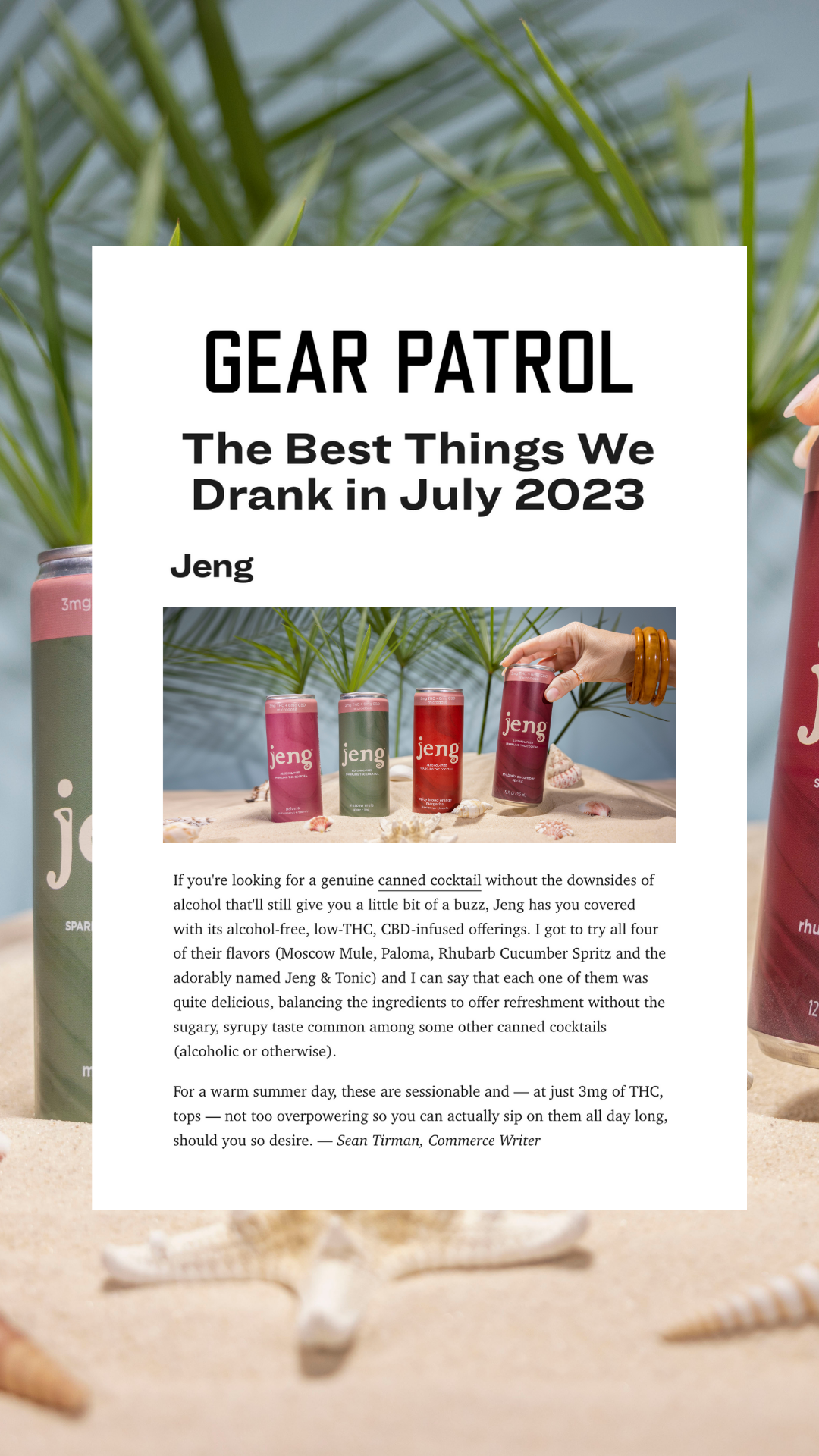 Jeng Featured in Gear Patrol
