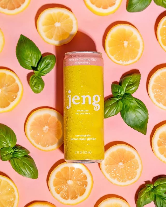 Lemon Basil Gimlet - THC Drink | Non-Alcoholic Drinks - Jeng